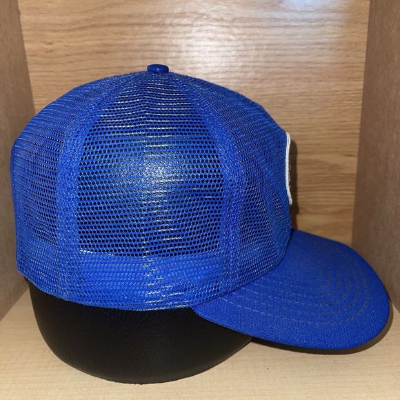 Vintage 80s General Electric GE Mesh Trucker Snapback Hat Patch Made In USA Cap - Picture 8 of 14